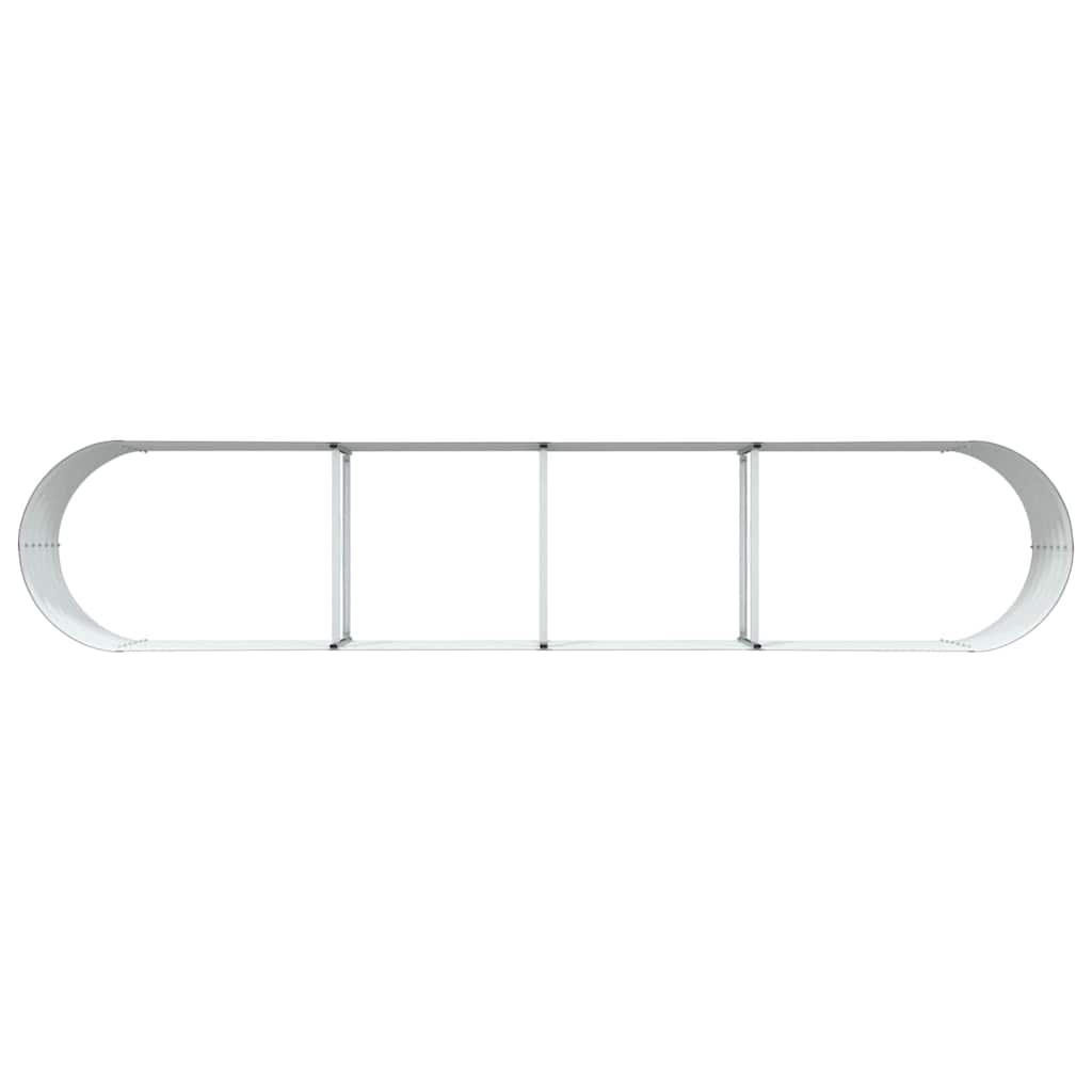 vidaXL Podniesiony grządka Brązowy 400 x 80 x 44 cm Stal