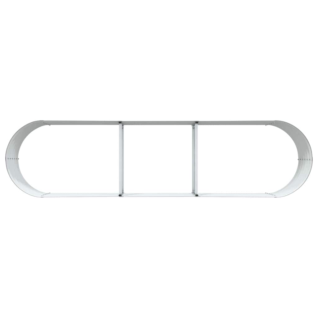 vidaXL Podniesiony grządka Brązowy 320 x 80 x 44 cm Stal