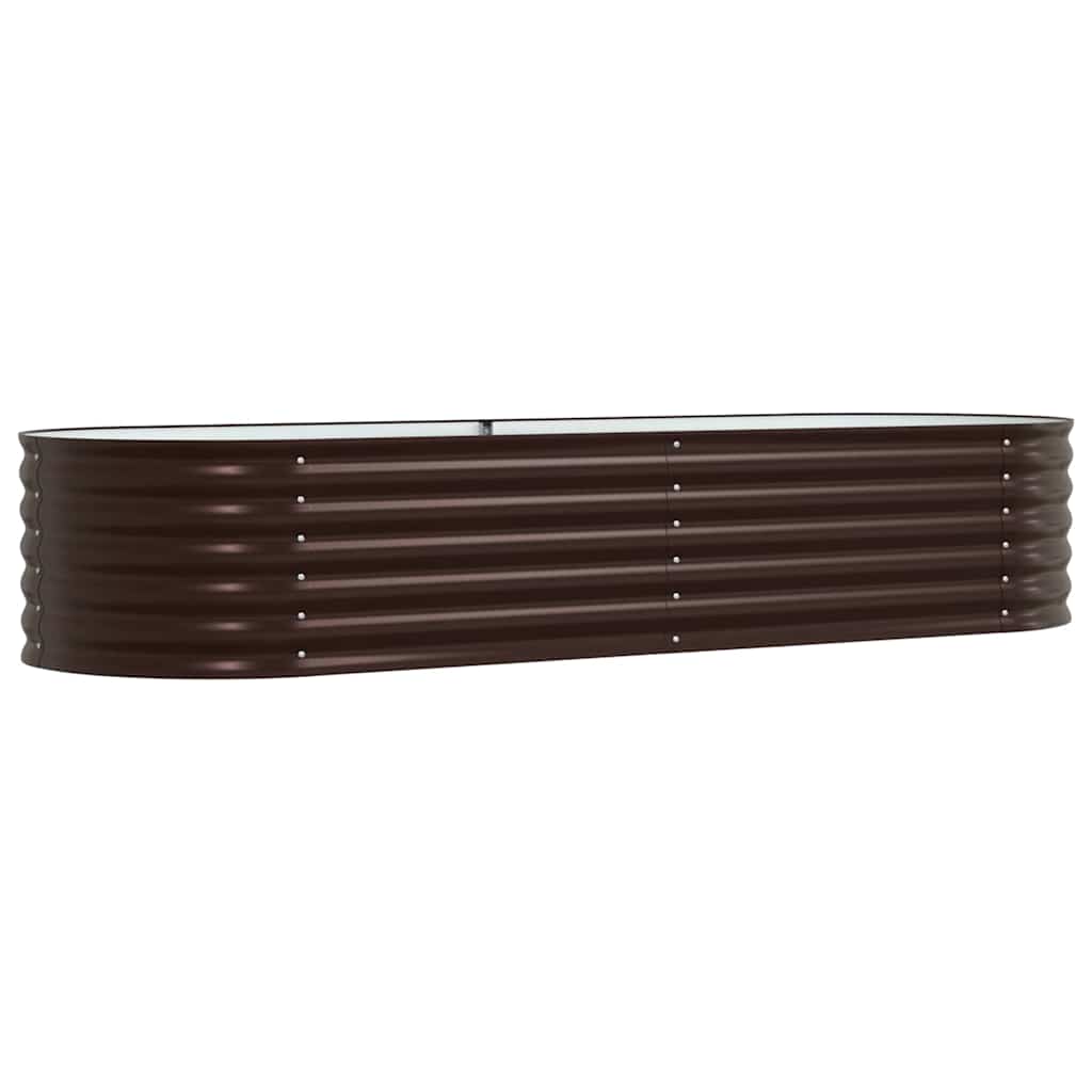 vidaXL Podniesiony grządka Brązowy 240 x 80 x 44 cm Stal