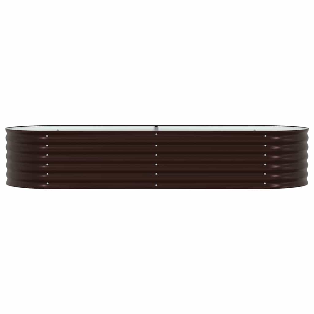 vidaXL Podniesiony grządka Brązowy 240 x 80 x 44 cm Stal