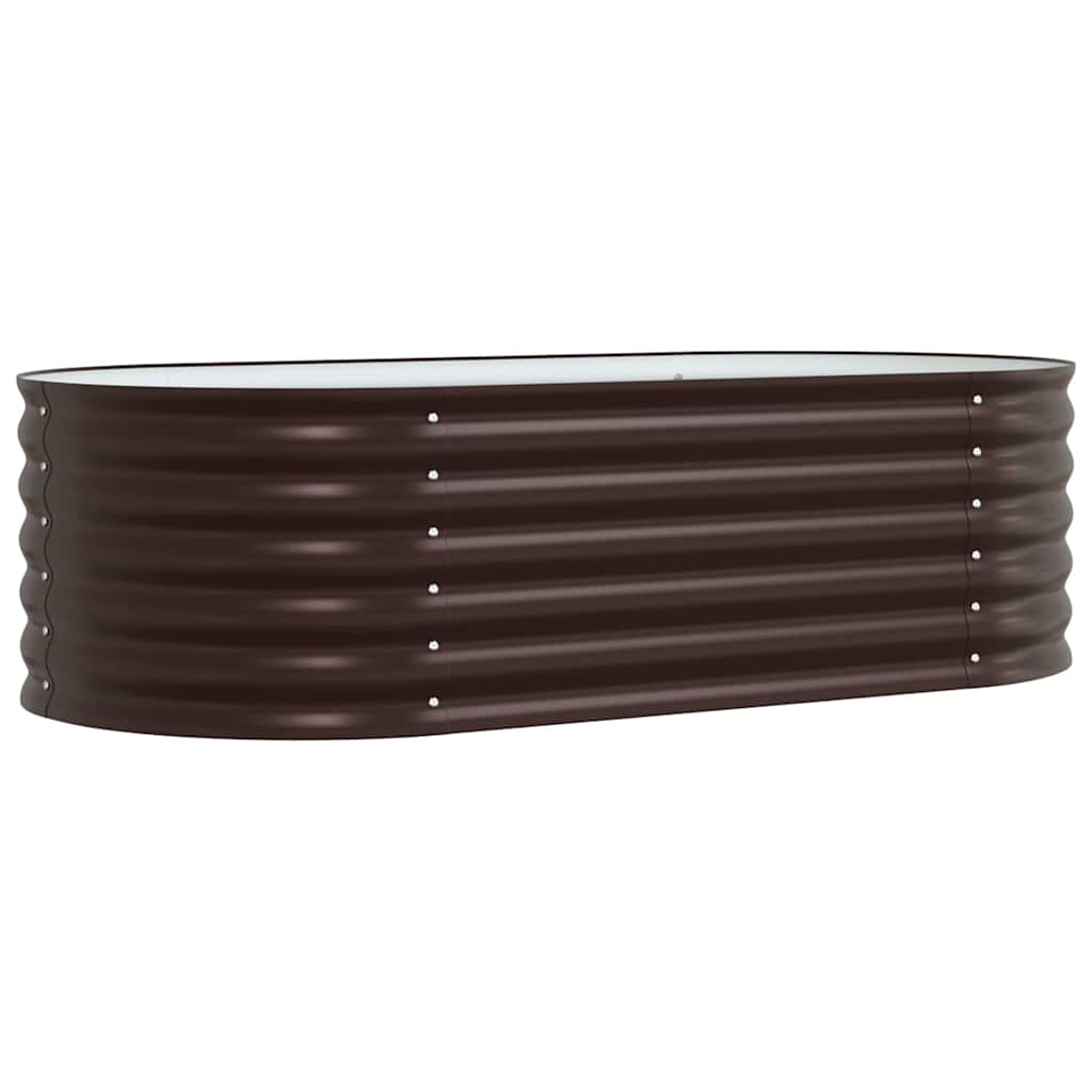 vidaXL Podniesiony grządka Brązowy 160 x 80 x 44 cm Stal