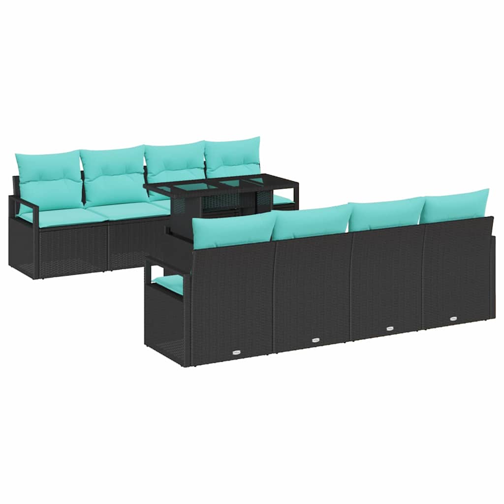 vidaXL Zestaw Sof na Ogród 7 pcs czanro-niebieski polirattan