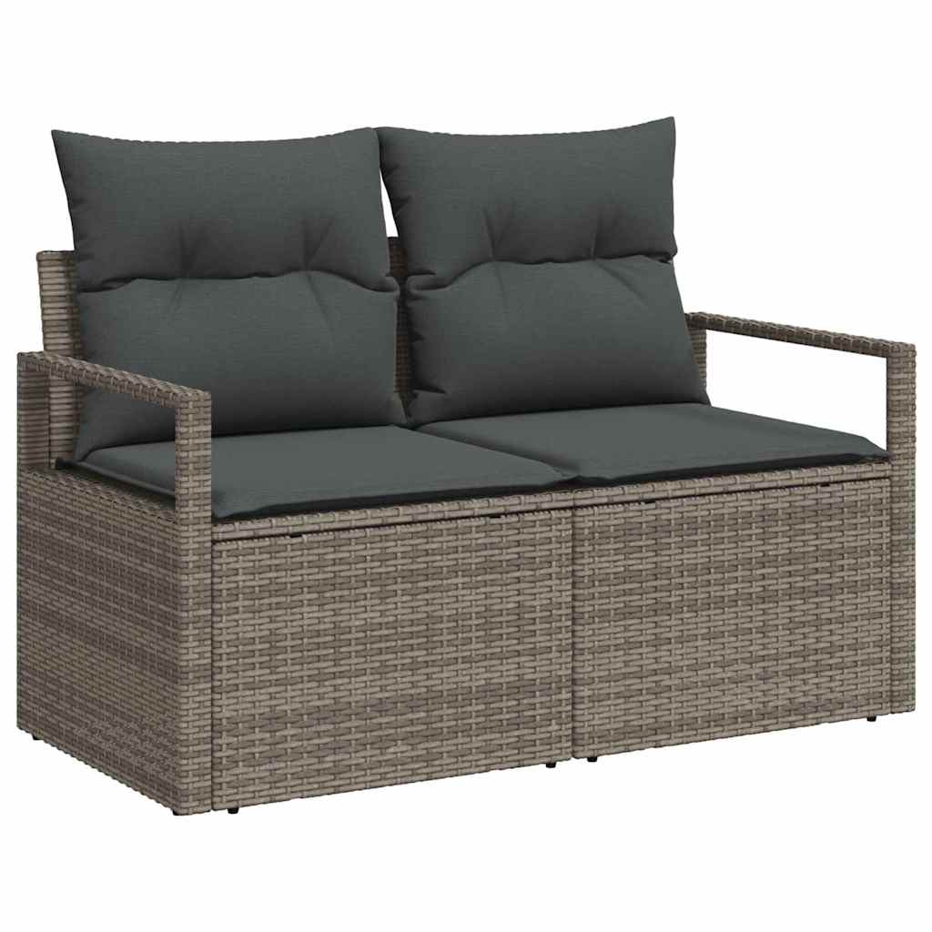 vidaXL Zestaw Sof na Ogród z poduszką 8 pcs Szary