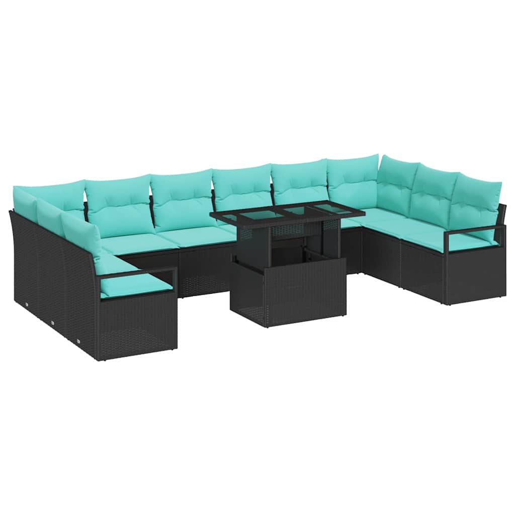 vidaXL Zestaw Sof na Ogród 11 pcs czanro-niebieski polirattan
