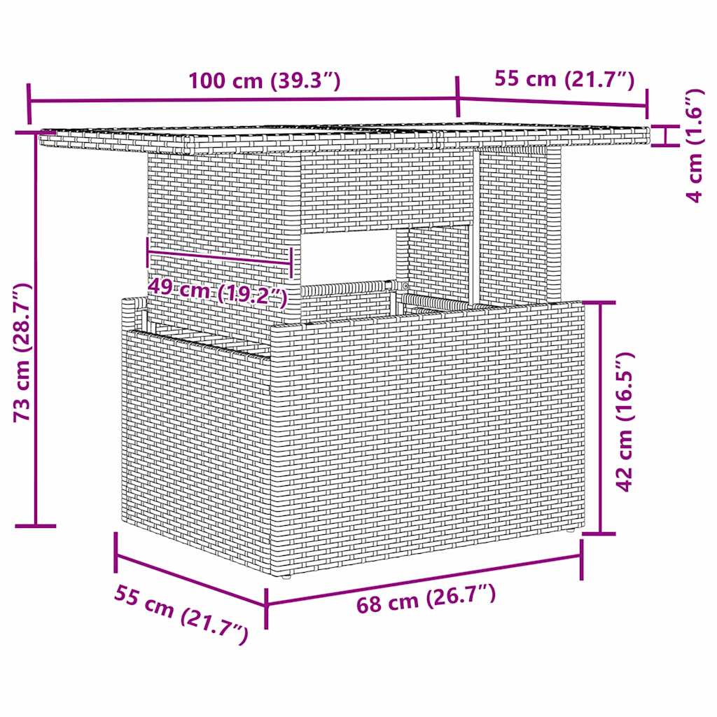 vidaXL Zestaw Sof na Ogród z poduszką 5 pcs Czarny