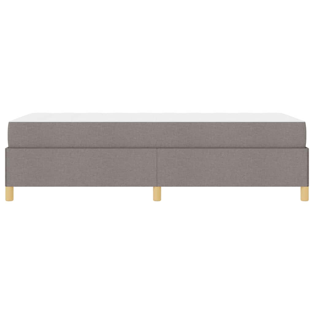 vidaXL Ramka łóżka z materacem Ciemnoszary 100 x 200 cm tkanina