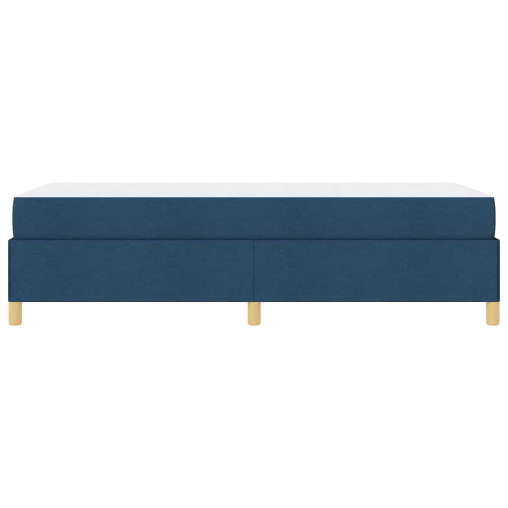 vidaXL Ramka łóżka z materacem Niebieski 100 x 200 cm tkanina