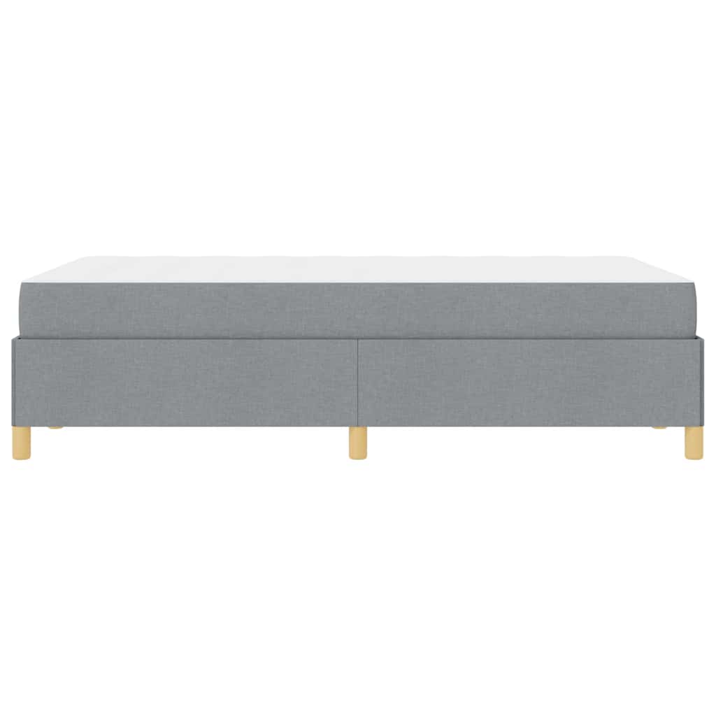 vidaXL Ramka łóżka z materacem Jasnoszary 120 x 190 cm tkanina