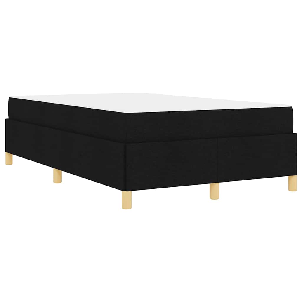 vidaXL Ramka łóżka z materacem Czarny 120 x 190 cm tkanina