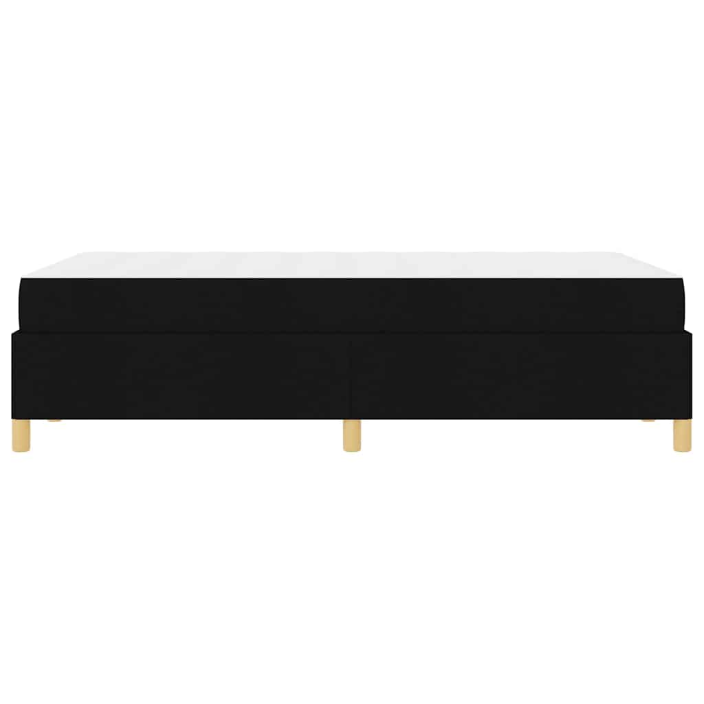 vidaXL Ramka łóżka z materacem Czarny 120 x 190 cm tkanina