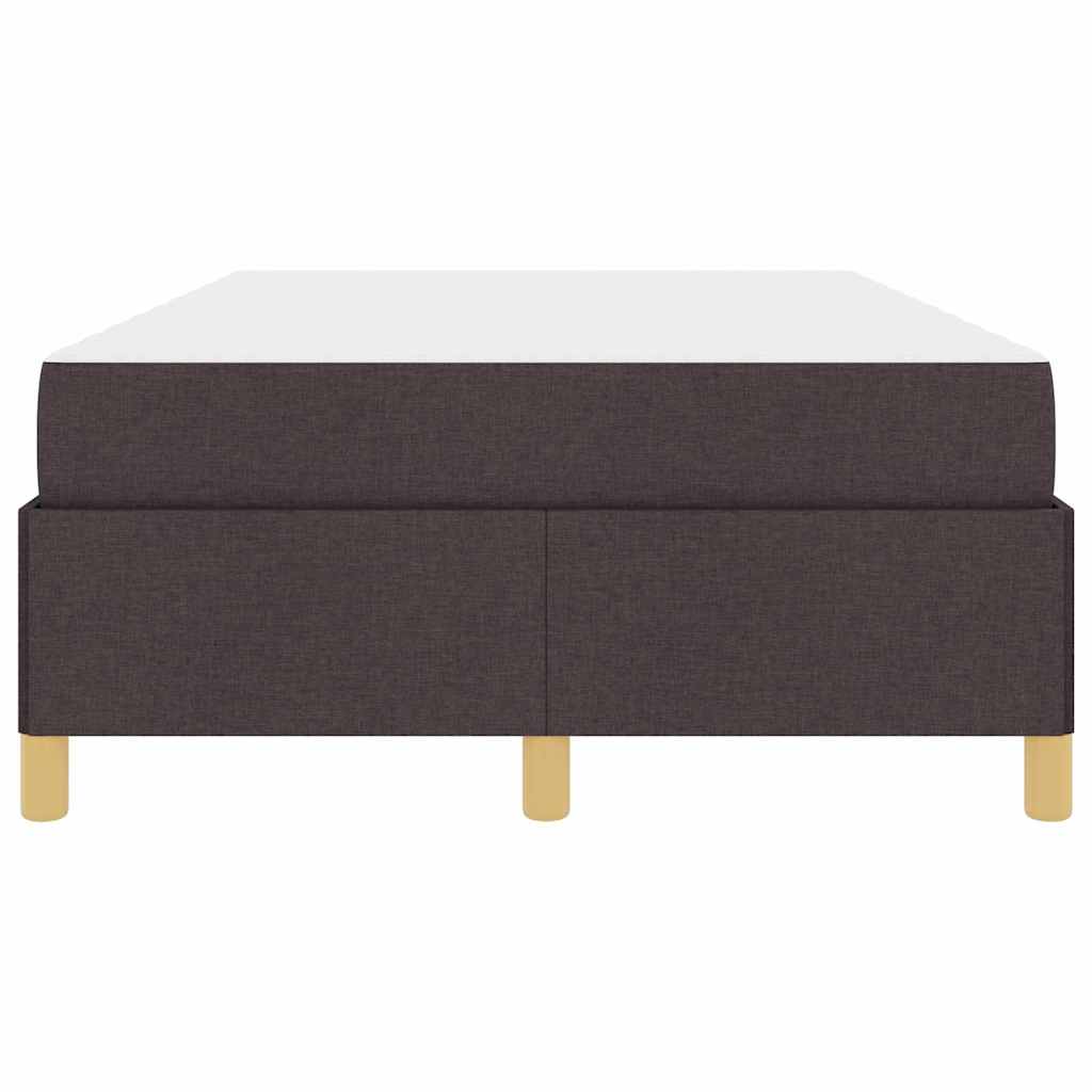 vidaXL Ramka łóżka z materacem Ciemny brąz 120 x 190 cm tkanina