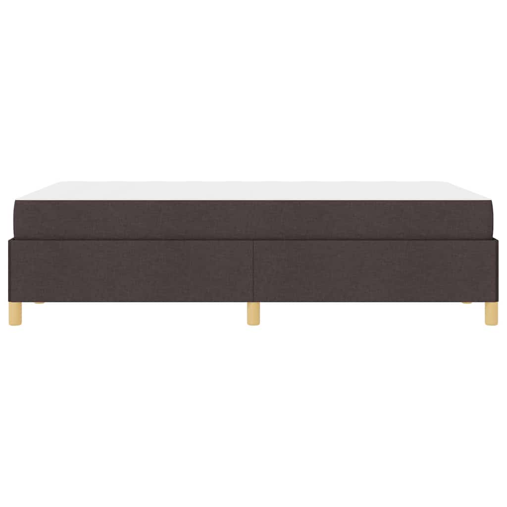 vidaXL Ramka łóżka z materacem Ciemny brąz 120 x 190 cm tkanina