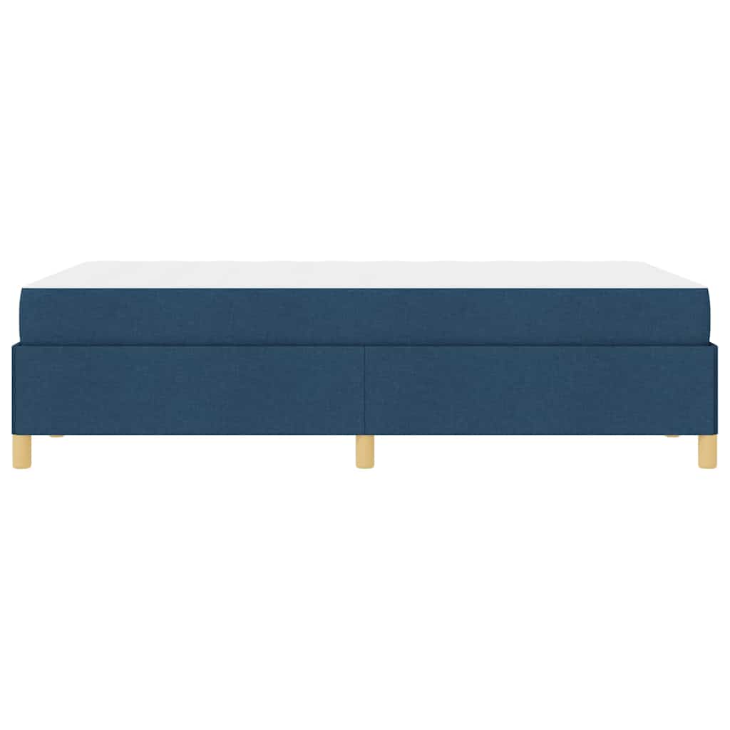 vidaXL Ramka łóżka z materacem Niebieski 120 x 190 cm tkanina