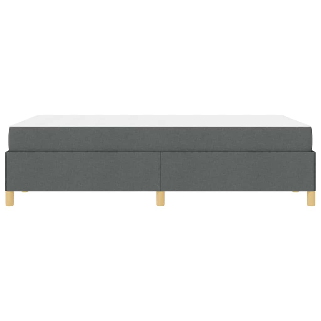 vidaXL Ramka łóżka z materacem Ciemnoszary 120 x 200 cm tkanina