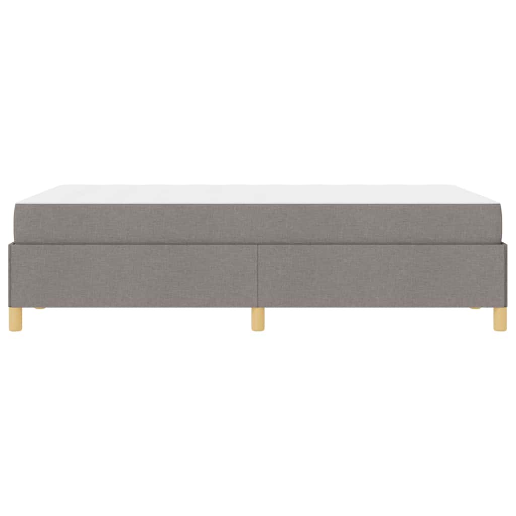 vidaXL Ramka łóżka z materacem Ciemnoszary 120 x 200 cm tkanina