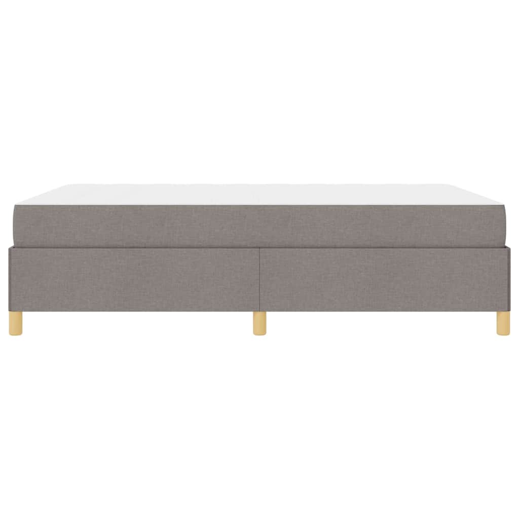 vidaXL Ramka łóżka z materacem Ciemnoszary 160 x 200 cm tkanina