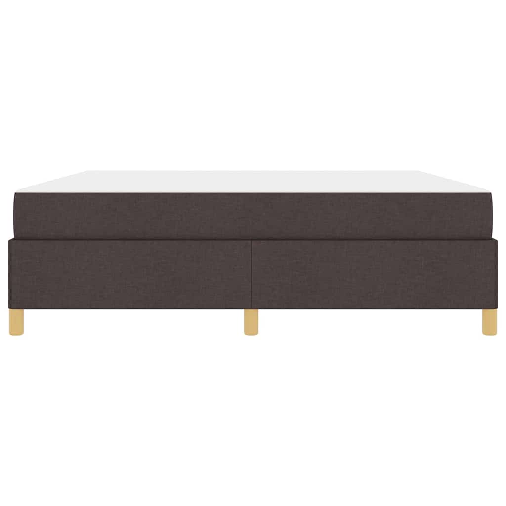 vidaXL Ramka łóżka z materacem Ciemny brąz 180 x 200 cm tkanina