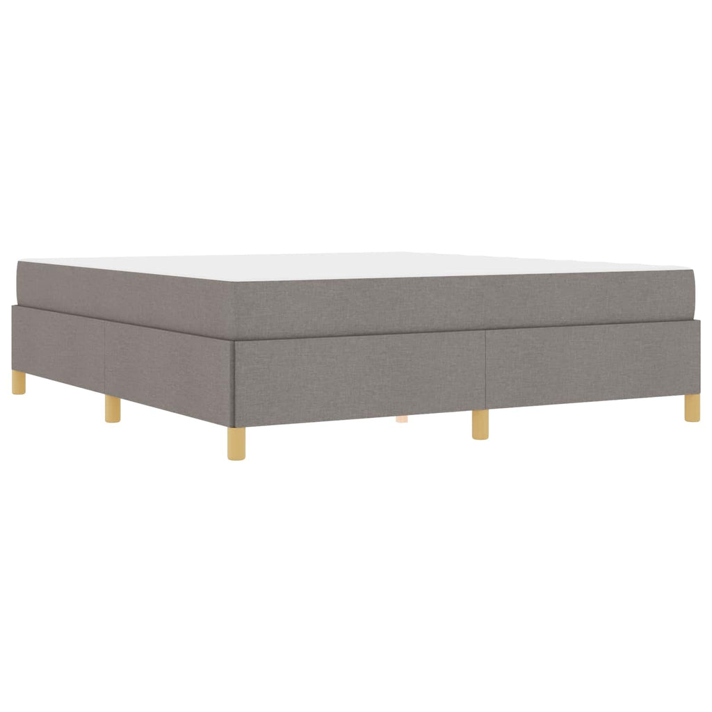 vidaXL Ramka łóżka z materacem Ciemnoszary 180 x 200 cm tkanina