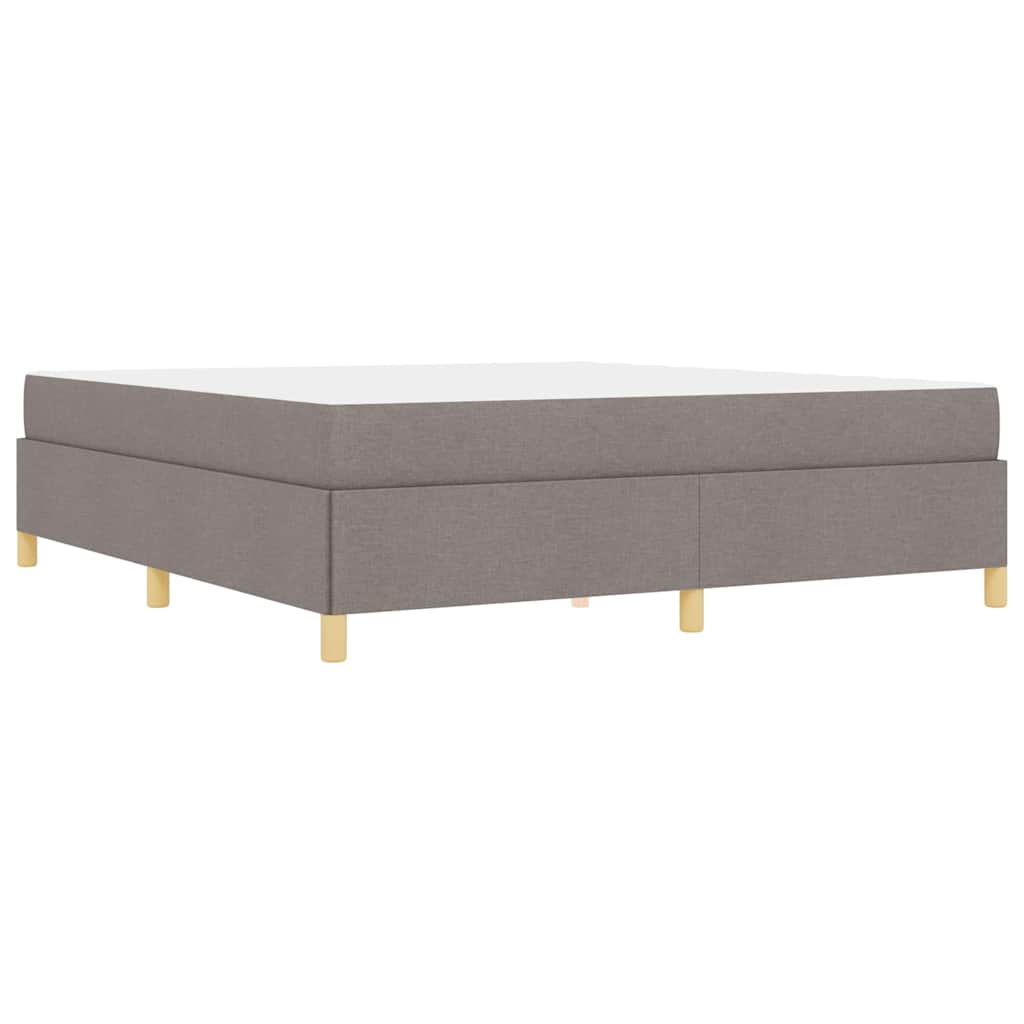 vidaXL Ramka łóżka z materacem Ciemnoszary 180 x 200 cm tkanina