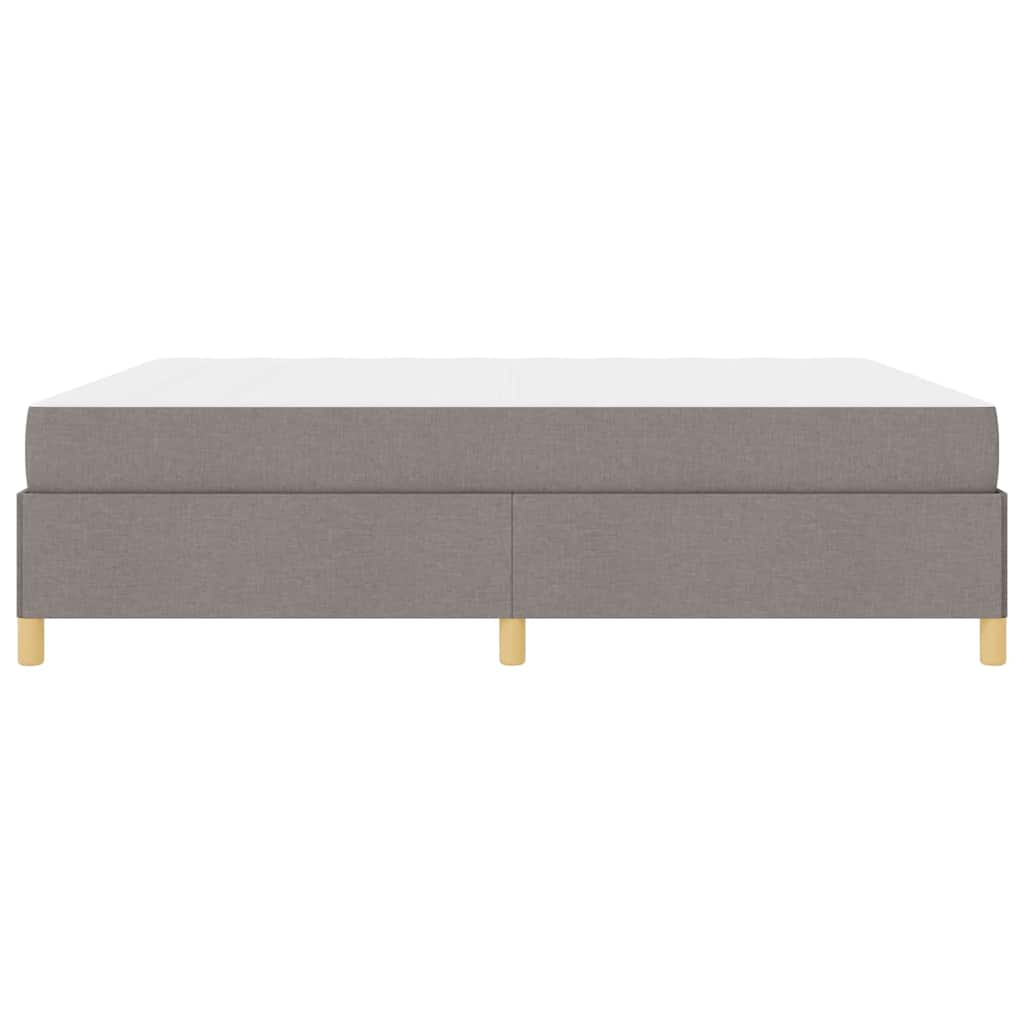 vidaXL Ramka łóżka z materacem Ciemnoszary 180 x 200 cm tkanina