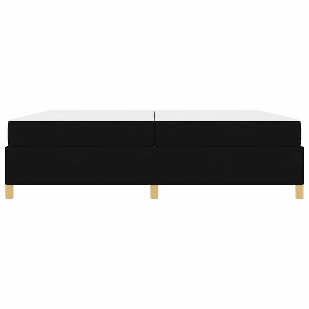 vidaXL Ramka łóżka z materacem Czarny 200 x 200 cm tkanina