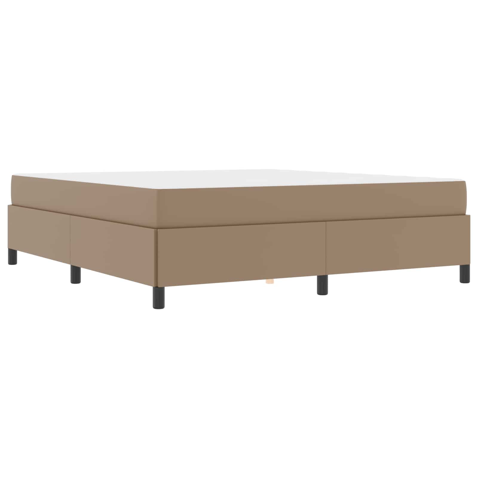 vidaXL Ramka łóżka z materacem Cappuccino 180 x 200 cm tkanina