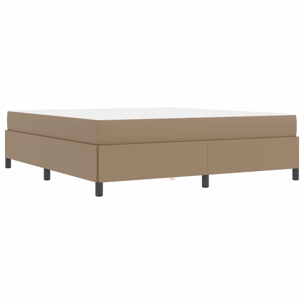 vidaXL Ramka łóżka z materacem Cappuccino 180 x 200 cm tkanina