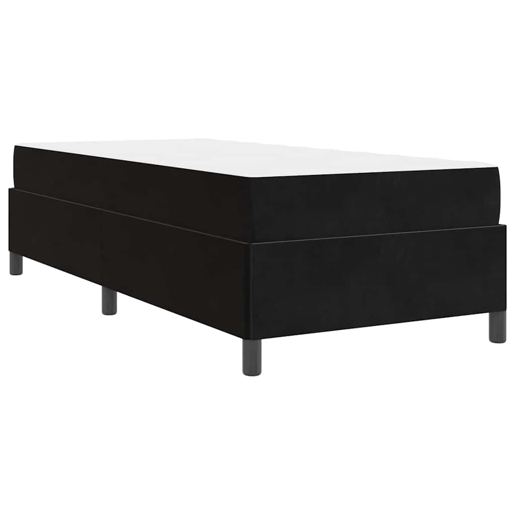 vidaXL Ramka łóżka Czarny 100 x 200 cm tkanina