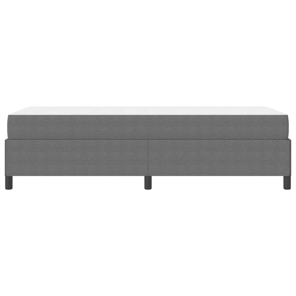 vidaXL Ramka łóżka z materacem Jasnoszary 90 x 190 cm tkanina