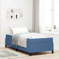 vidaXL Ramka łóżka z materacem Niebieski 90 x 190 cm tkanina