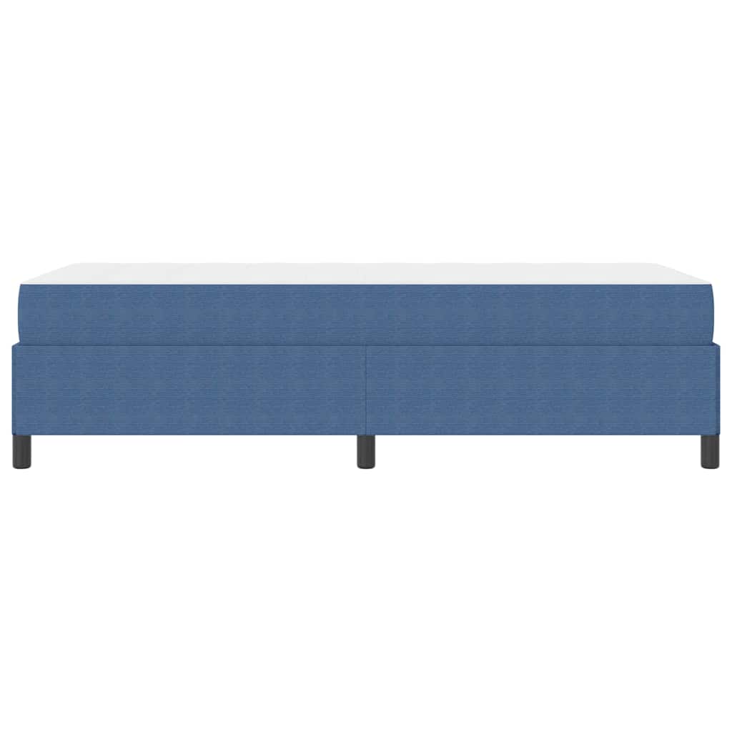 vidaXL Ramka łóżka z materacem Niebieski 90 x 190 cm tkanina