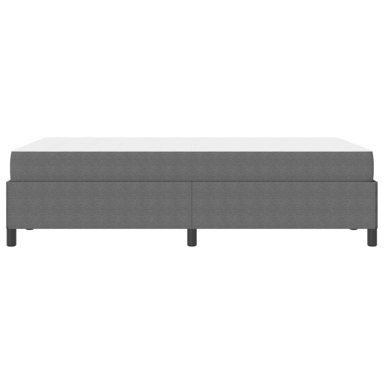 vidaXL Ramka łóżka z materacem Jasnoszary 120 x 190 cm tkanina