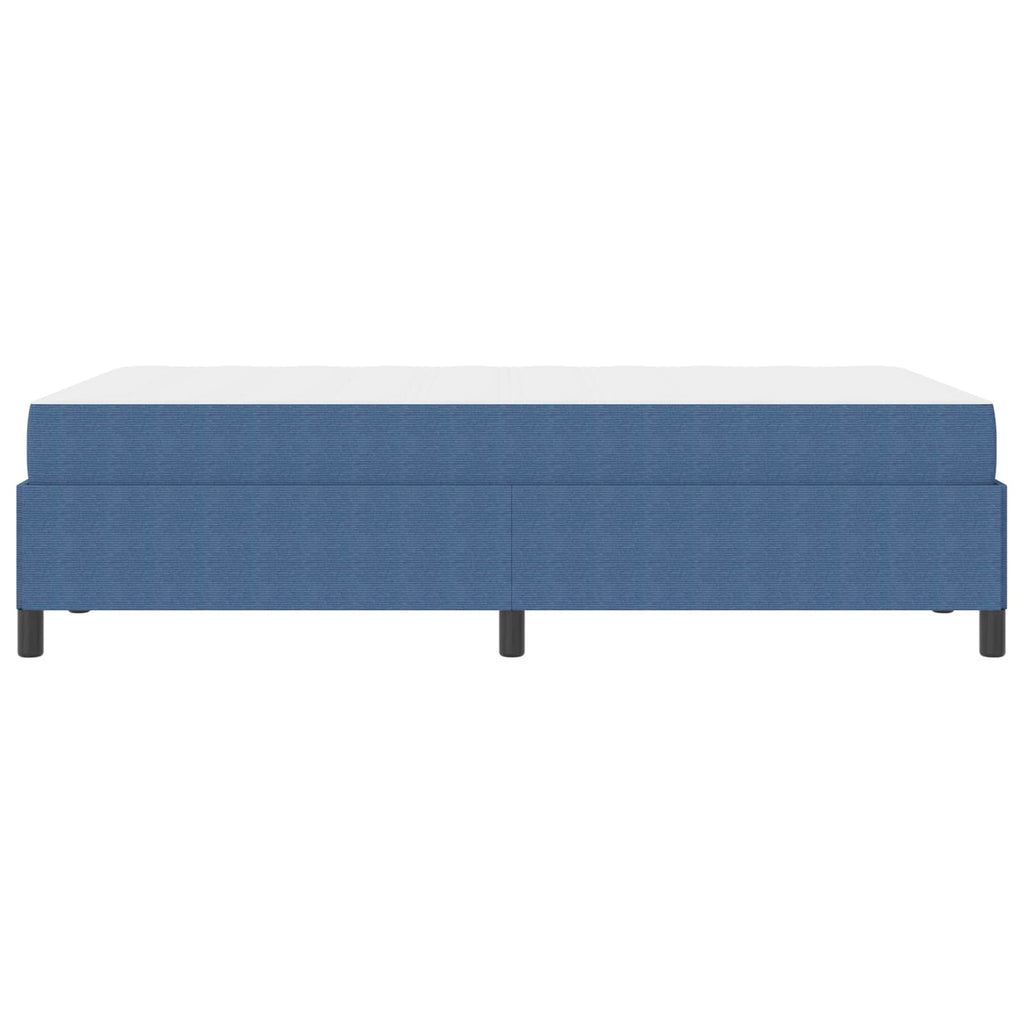 vidaXL Ramka łóżka z materacem Niebieski 120 x 200 cm tkanina