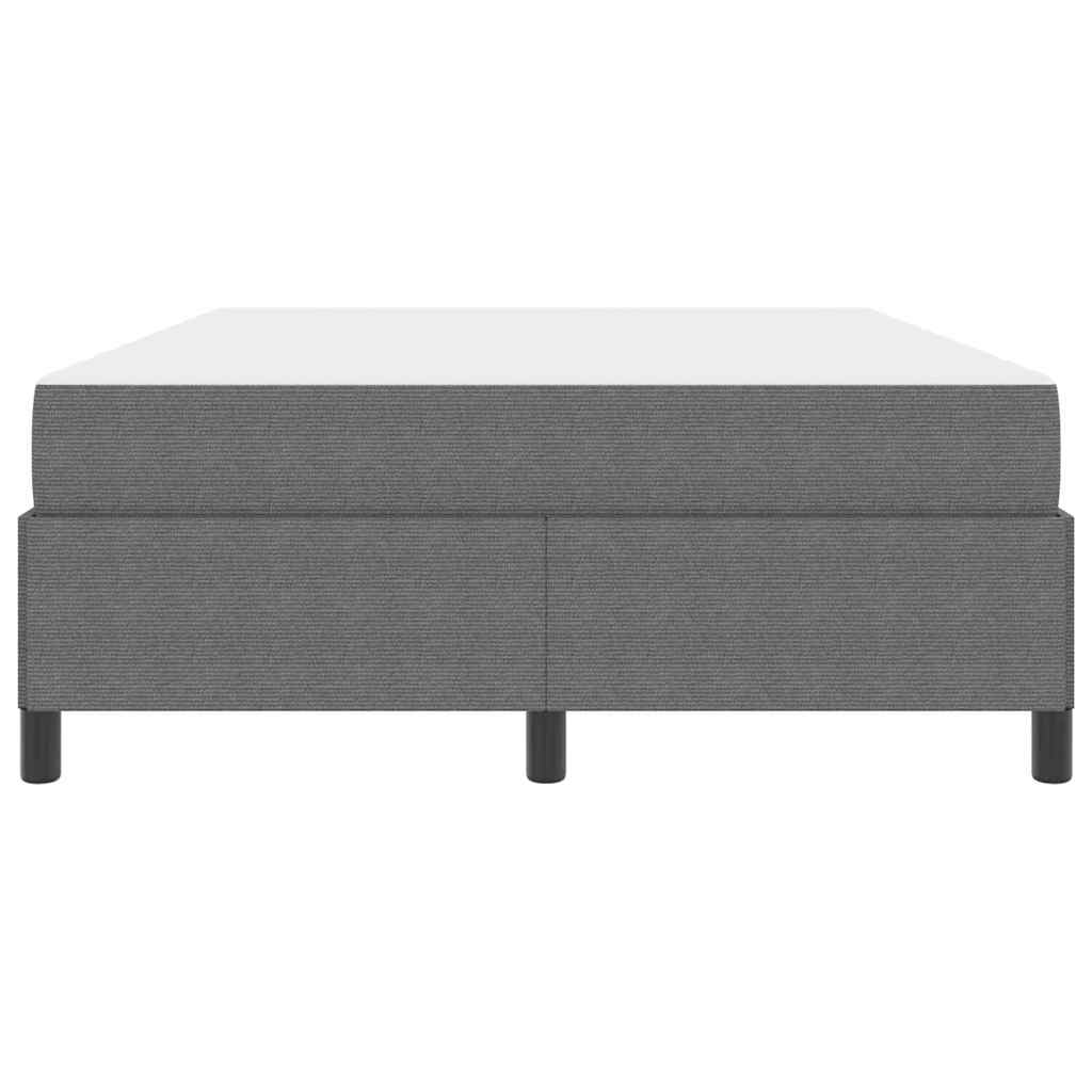 vidaXL Ramka łóżka z materacem Jasnoszary 140 x 190 cm tkanina