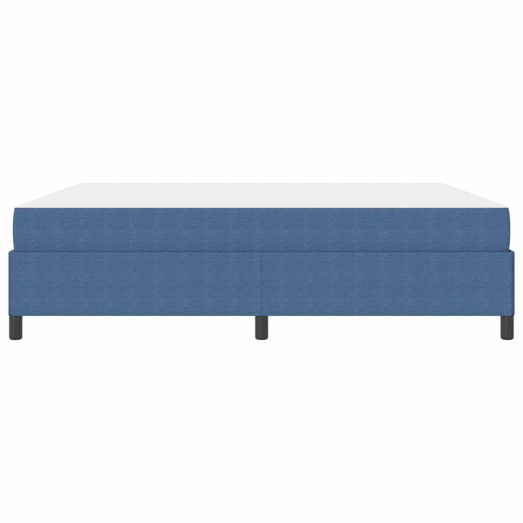 vidaXL Ramka łóżka z materacem Niebieski 180 x 200 cm tkanina