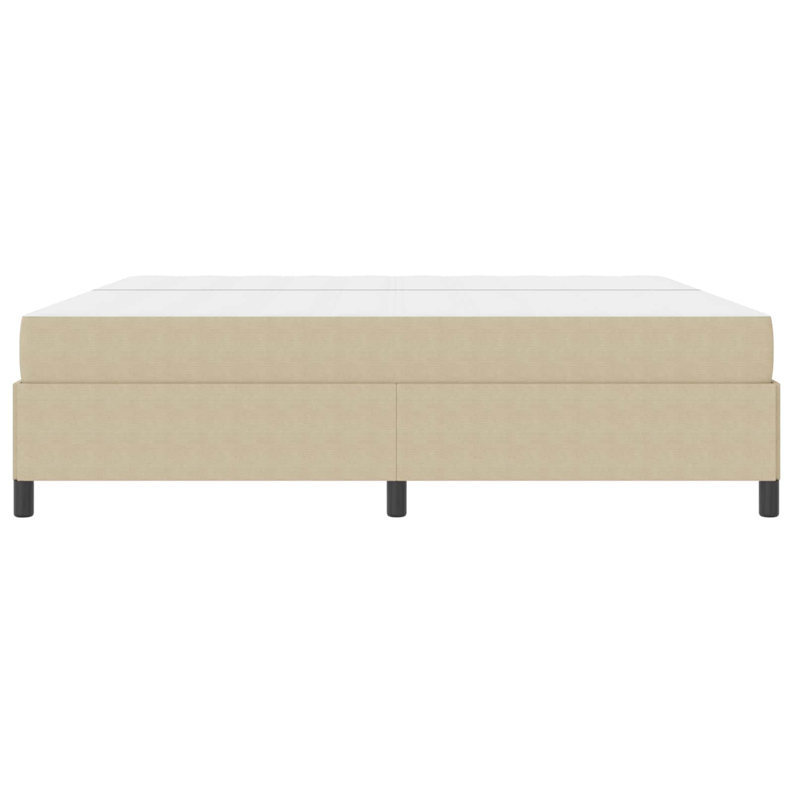 vidaXL Ramka łóżka z materacem Jasnozielony szary 200 x 200 cm tkanina