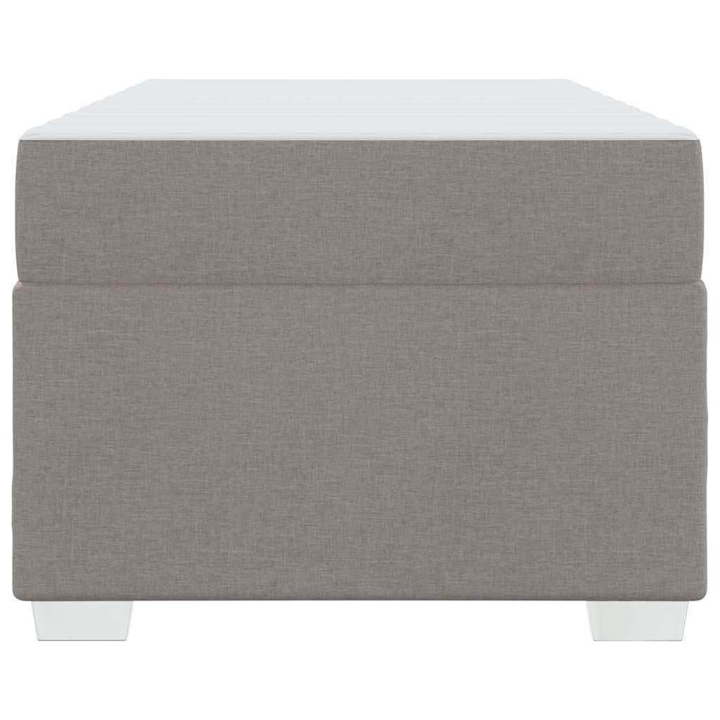 vidaXL Ramka łóżka z materacem Ciemnoszary 80 x 200 cm tkanina
