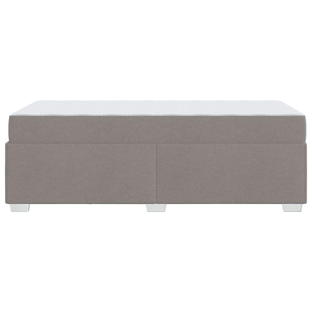 vidaXL Ramka łóżka z materacem Ciemnoszary 100 x 200 cm tkanina