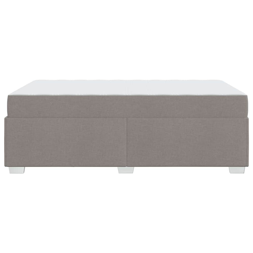 vidaXL Ramka łóżka z materacem Ciemnoszary 120 x 200 cm tkanina