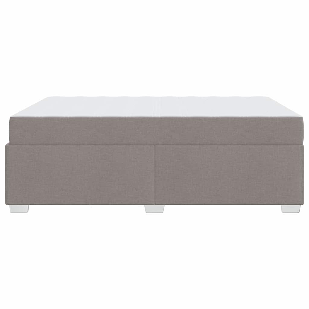 vidaXL Ramka łóżka z materacem Ciemnoszary 160 x 200 cm tkanina