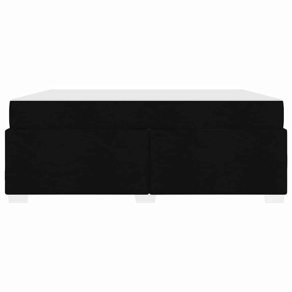 vidaXL Ramka łóżka z materacem Czarny 180 x 200 cm tkanina