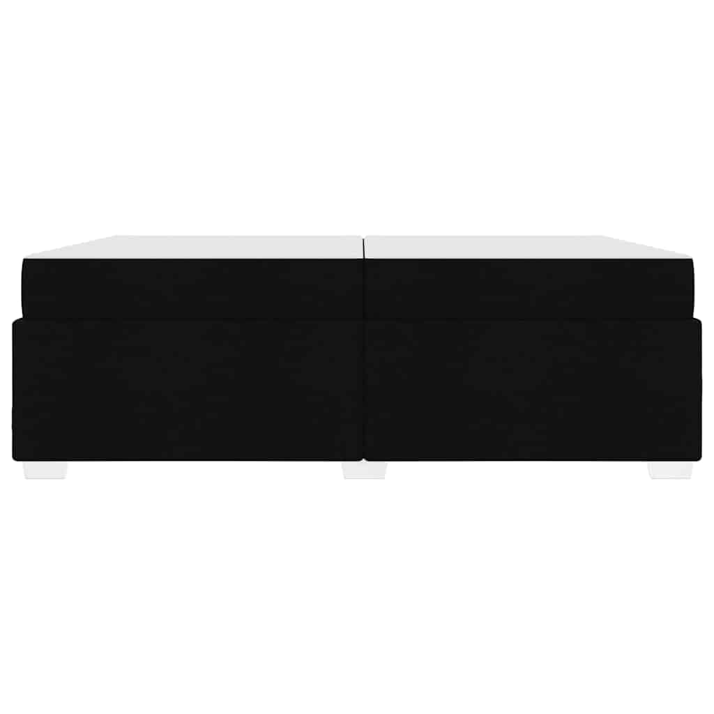 vidaXL Ramka łóżka z materacem Czarny 200 x 200 cm tkanina