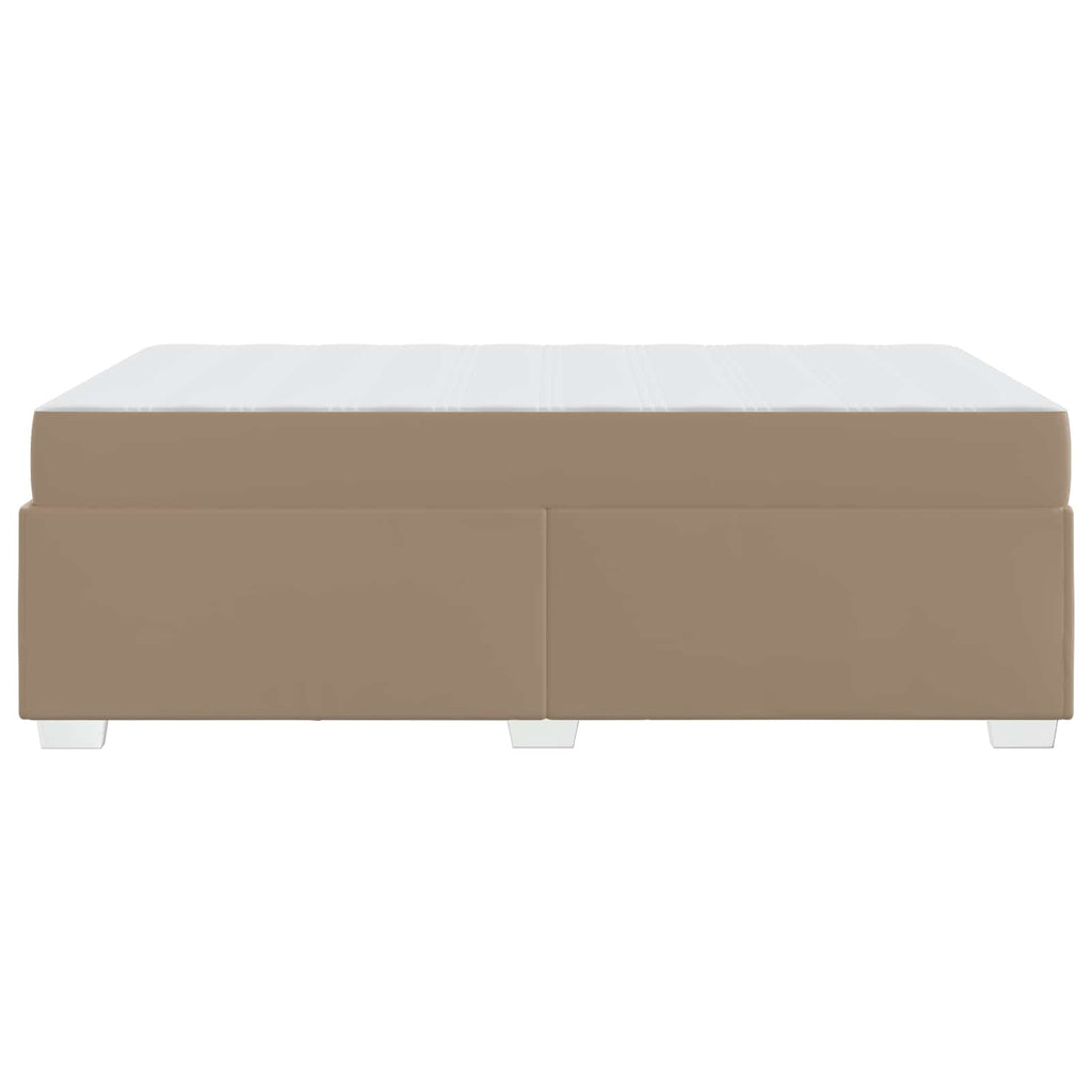 vidaXL Ramka łóżka z materacem Cappuccino 90 x 200 cm tkanina