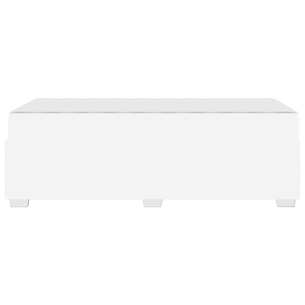 vidaXL Ramka łóżka z materacem Biały 100 x 200 cm tkanina