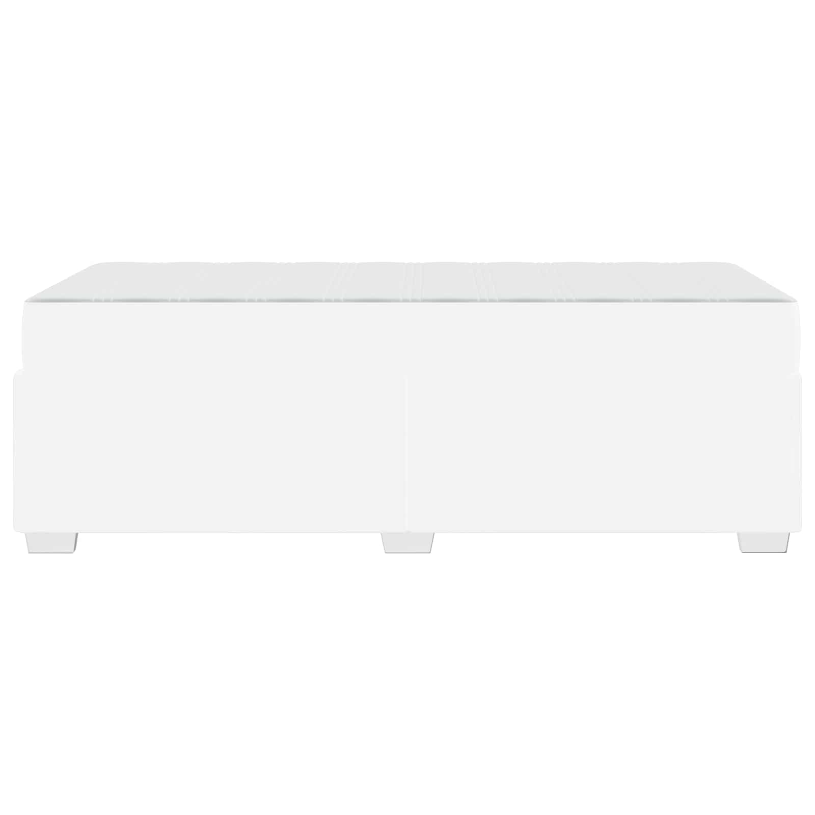 vidaXL Ramka łóżka z materacem Biały 100 x 200 cm tkanina