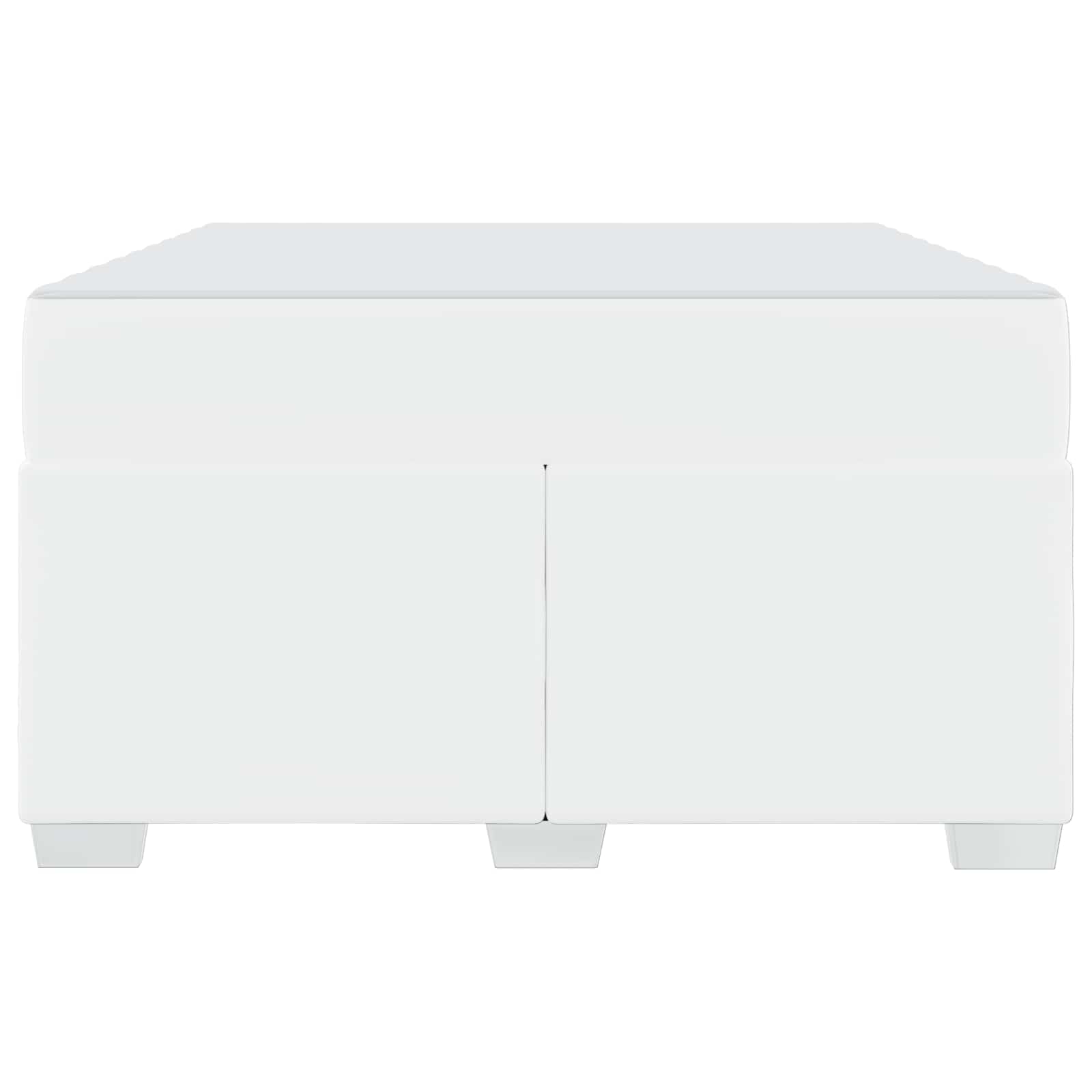 vidaXL Ramka łóżka z materacem Biały 120 x 190 cm tkanina