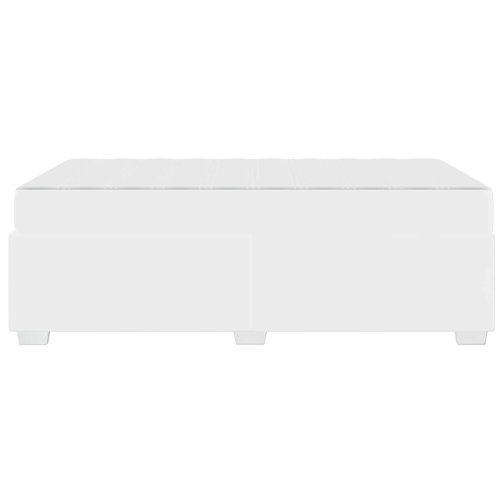 vidaXL Ramka łóżka z materacem Biały 120 x 190 cm tkanina