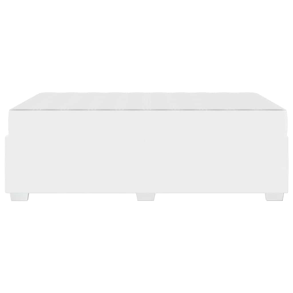 vidaXL Ramka łóżka z materacem Biały 120 x 200 cm tkanina