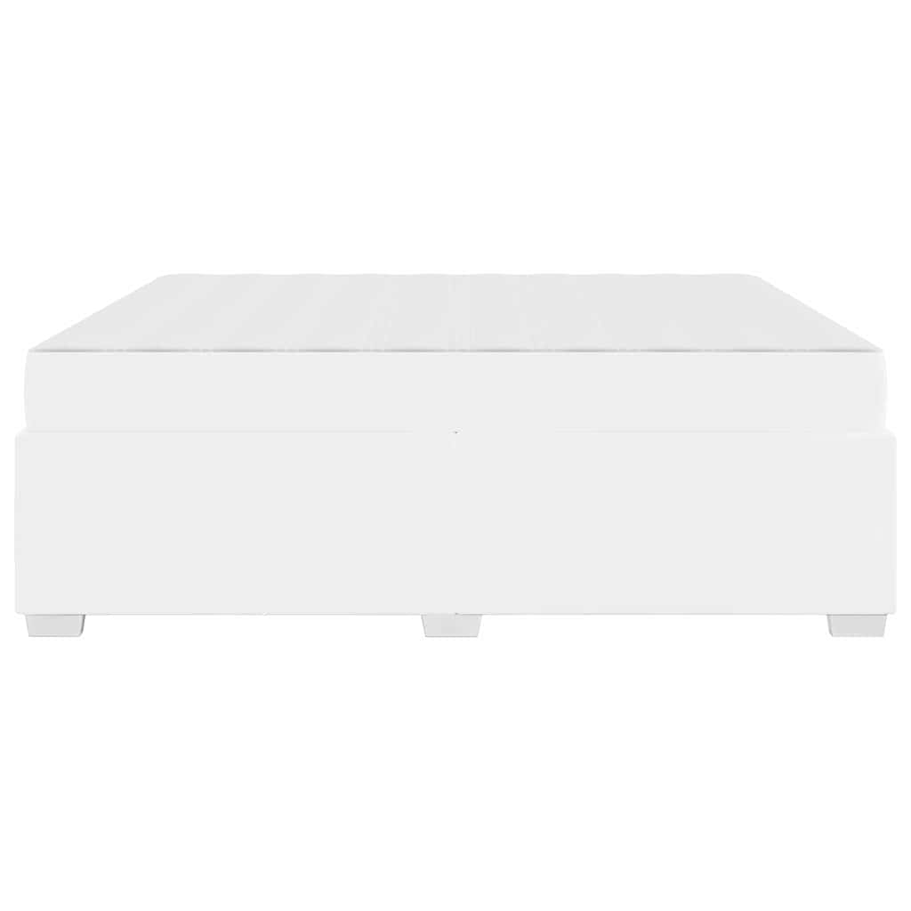 vidaXL Ramka łóżka z materacem Biały 180 x 200 cm tkanina