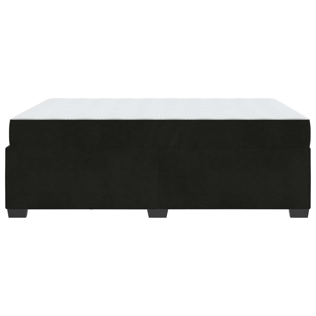vidaXL Ramka łóżka z materacem Czarny 140 x 200 cm tkanina